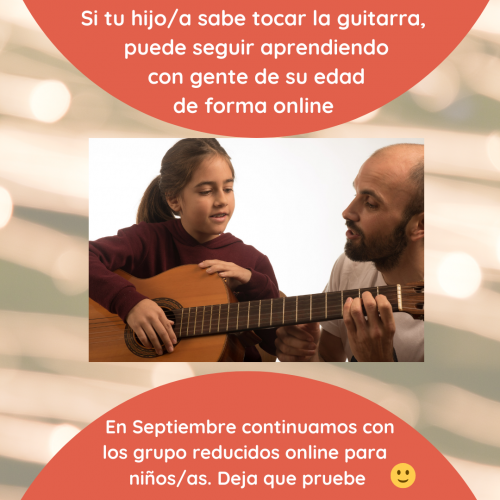 Clases guitarra para niños online